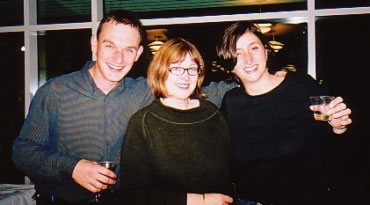 Pictured centre is Aunty Gretchel, who, as she does for many others, acted as agony aunt throughout my studies at the University of Birmingham. October 2001